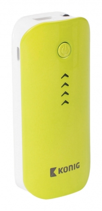 Draagbare Powerbank 4400 mAh USB Groen