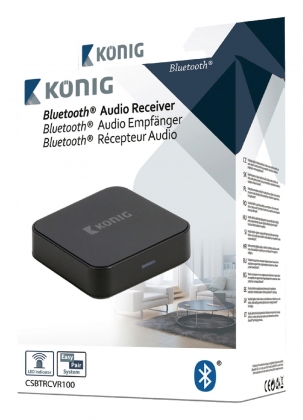Audio-Ontvanger Bluetooth 3.5 mm Zwart