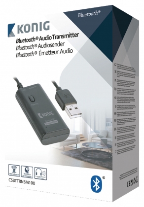 Bluetooth Audio Zender 3.5mm jack Zwart