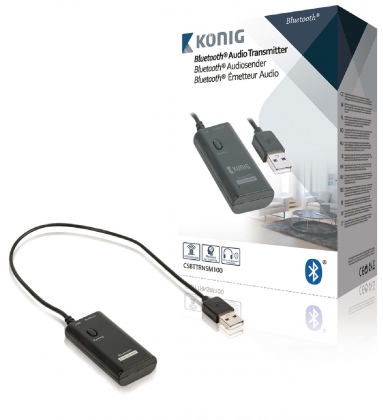 Bluetooth Audio Zender 3.5mm jack Zwart