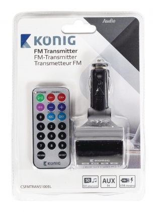FM Audiozender 3.5 mm Zwart