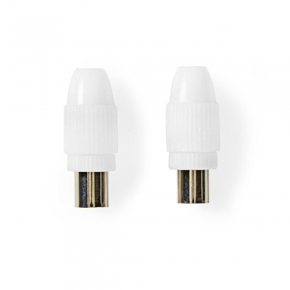 IEC (Coax) Connector | Recht | Female / Male | 75 Ohm | 2 Stuks