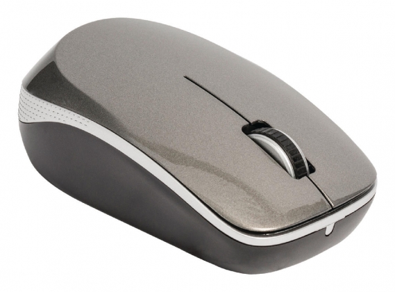 Draadloze Muis Bureaumodel 3 Knoppen Grijs