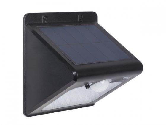 WANDLAMP OP ZONNE-ENERGIE MET PIR-SENSOR - WATERDICHT