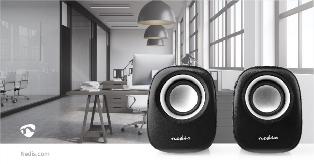 PC-Speaker | 2.0 | 12 W | 3,5 mm Male | USB Gevoed | Volumebediening