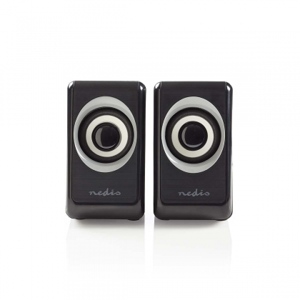 PC-Speaker | 2.0 | 18 W | 3,5 mm Male | USB Gevoed | Volumebediening | Output