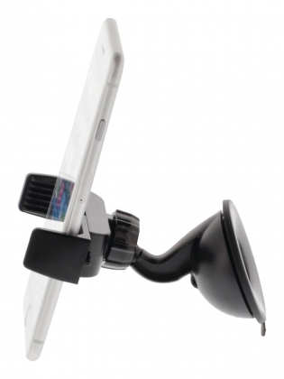 Universal Smartphone Mount In-Car Window and Dashboard Zwart