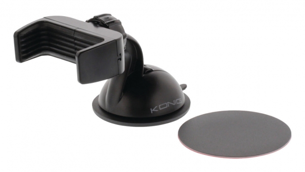 Universal Smartphone Mount In-Car Window and Dashboard Zwart