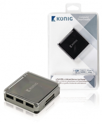 Hub USB 2.0 Zwart