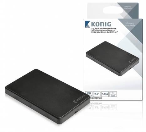 Harde Schijf Behuizing 2.5 " SATA USB 2.0 Zwart