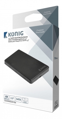 Harde Schijf Behuizing 2.5 " SATA USB 2.0 Zwart