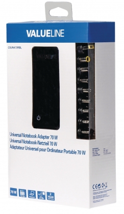 Notebookadapter 15 / 16 / 19.5 VDC 70 W