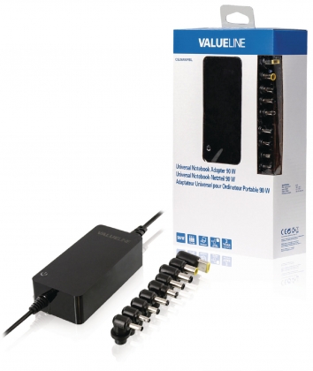 Notebookadapter 15 / 16 / 19.5 VDC 90 W