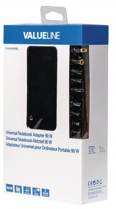 Notebookadapter 15 / 16 / 19.5 VDC 90 W