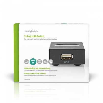 2-Port | USB Switch | Black