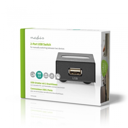 2-Port | USB Switch | Black