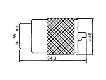 PL259 MANNELIJK TWIST-ON RG213