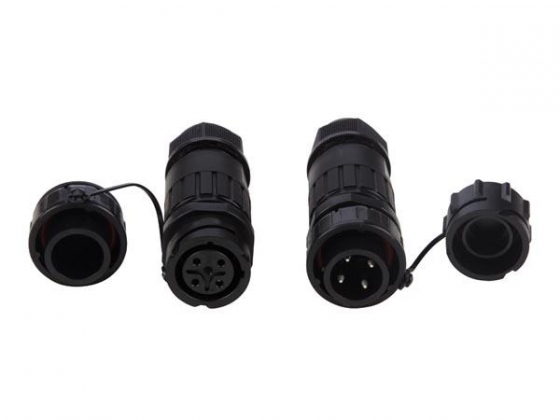 4-POLIGE CONNECTOR VOOR KABEL - WATERBESTENDIG IP68 - 16A 320V (1 SET)