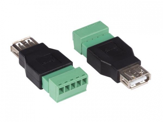 USB A VROUWELIJK NAAR 5-POLIGE SCHROEFAANSLUITING