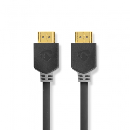 High Speed ​​HDMI™-Kabel met Ethernet | HDMI™ Connector | HDMI™ Connector | 4K@60Hz | ARC | 18 Gbps | 1.00 m | Rond | PVC | Antraciet | Doos