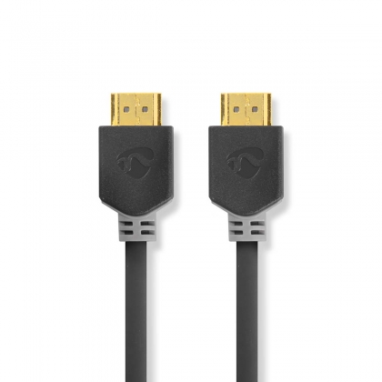 High Speed ​​HDMI™-Kabel met Ethernet | HDMI™ Connector | HDMI™ Connector | 4K@60Hz | ARC | 18 Gbps | 2.00 m | Rond | PVC | Antraciet | Doos