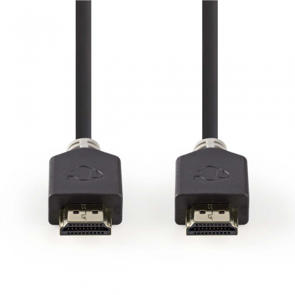 High Speed ​​HDMI™-Kabel met Ethernet | HDMI™ Connector | HDMI™ Connector | 4K@60Hz | ARC | 18 Gbps | 7.50 m | Rond | PVC | Antraciet | Doos