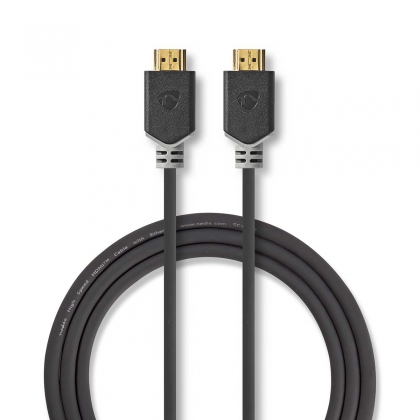 Premium High Speed ​​HDMI™-Kabel met Ethernet | HDMI™ Connector | HDMI™ Connector | 4K@60Hz | 18 Gbps | 5.00 m | Rond | PVC | Antraciet | Doos