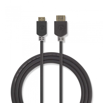 High Speed ​​HDMI™-Kabel met Ethernet | HDMI™ Connector | mini HDMI™ Connector | 4K@60Hz | 18 Gbps | 2.00 m