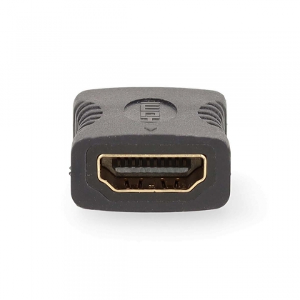 HDMI™-Adapter | HDMI™ Output | HDMI™ Output | Verguld | Recht | PVC | Antraciet | 1 Stuks | Doos