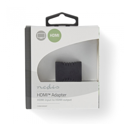 HDMI™-Adapter | HDMI™ Output | HDMI™ Output | Verguld | Recht | PVC | Antraciet | 1 Stuks | Doos