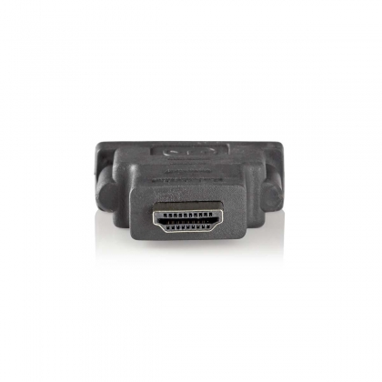 HDMI™-Adapter | HDMI™ Connector | DVI-D 24+1-Pins Female | Verguld | Recht | ABS | Antraciet | 1 Stuks | Doos