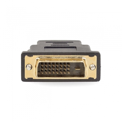 HDMI™-Adapter | HDMI™ Female | DVI-D 24+1-Pins Male | Verguld | Recht | PVC | Antraciet | 1 Stuks | Window Box