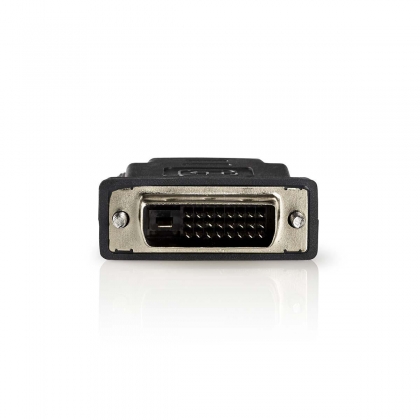 HDMI™-Adapter | HDMI™ Female | DVI-D 24+1-Pins Male | Verguld | Recht | PVC | Antraciet | 1 Stuks | Window Box