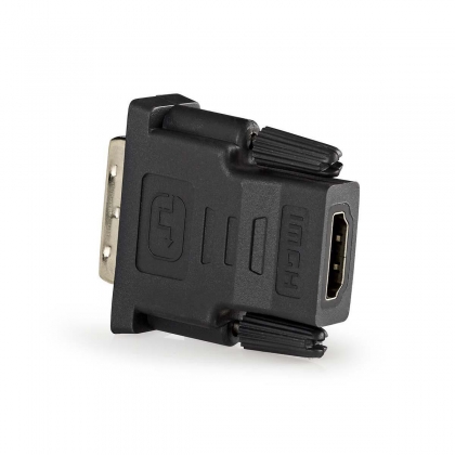 HDMI™-Adapter | HDMI™ Female | DVI-D 24+1-Pins Male | Verguld | Recht | PVC | Antraciet | 1 Stuks | Window Box