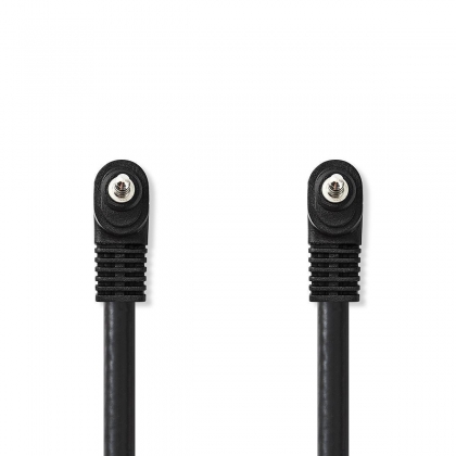 Audio-Videokabel | 3,5 mm Male | 3,5 mm Male | Vernikkeld | 2.00 m | Rond | PVC | Zwart