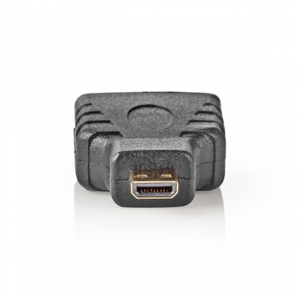 HDMI™-Adapter | HDMI™ Mini-Connector | HDMI™ Output | Verguld | Recht | ABS | Zwart | 1 Stuks | Blister