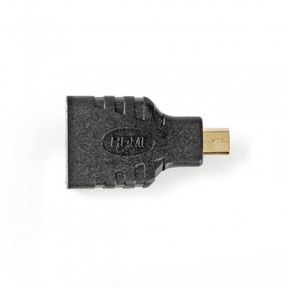 HDMI™-Adapter | HDMI™ Mini-Connector | HDMI™ Output | Verguld | Recht | ABS | Zwart | 1 Stuks | Blister