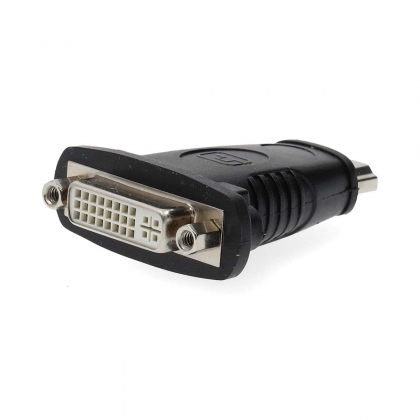 HDMI™-Adapter | HDMI™ Connector | DVI-D 24+1-Pins Female | Verguld | Recht | ABS | Zwart | 1 Stuks | Doos
