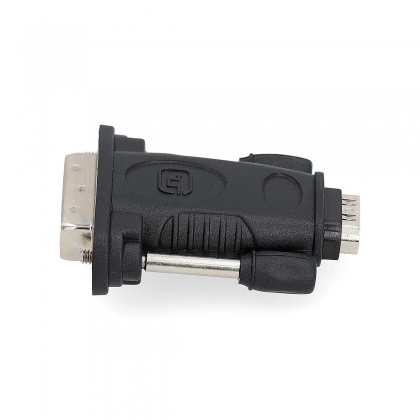 HDMI™-Adapter | DVI-D 24+1-Pins Male | HDMI™ Output | Vernikkeld | Recht | ABS | Zwart | 1 Stuks | Doos