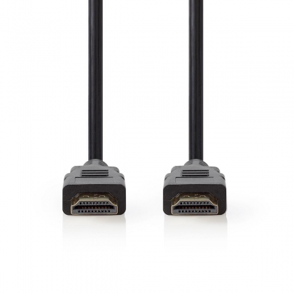 Premium High Speed ​​HDMI™-Kabel met Ethernet | HDMI™ Connector | HDMI™ Connector | 4K@60Hz | 18 Gbps | 2.00 m | Rond | PVC | Zwart | Polybag