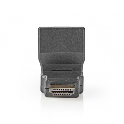 HDMI™-Adapter | HDMI™ Connector | HDMI™ Female | Verguld | Zwenken | ABS | Zwart | 1 Stuks | Envelop