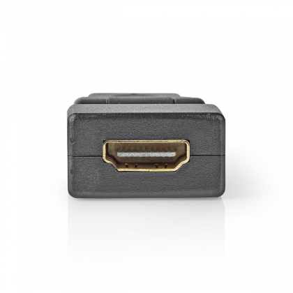 HDMI™-Adapter | HDMI™ Connector | HDMI™ Female | Verguld | Zwenken | ABS | Zwart | 1 Stuks | Envelop