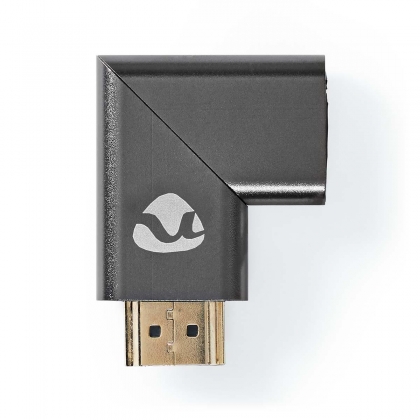 HDMI™-Adapter haaks | HDMI Male / HDMI Female | Verguld