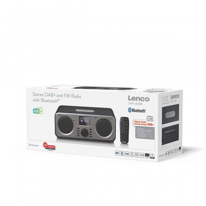Stereo DAB+ FM-radio met Bluetooth® Zwart