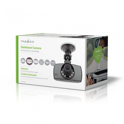 Dash Cam | 1080p@30fps | 12.0 MPixel | 2.7 " | LCD | Parkeer sensor | Bewegingsdetectie | Donkergrijs