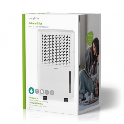 Luchtontvochtiger | 10 l/Dag | Ontvochtiging / Automatisch / Was drogen / Ventilatie | Ja | 100 m³/h