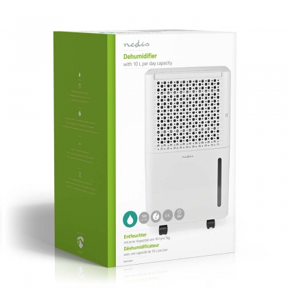 Luchtontvochtiger | 10 l/Dag | Ontvochtiging / Automatisch / Was drogen / Ventilatie | Ja | 100 m³/h