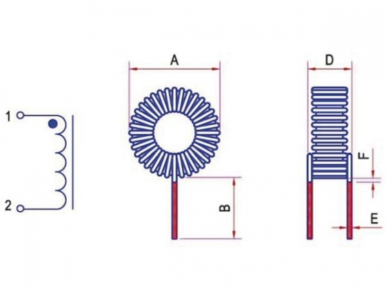ONTSTOORSPOEL 220µH 41mohm - 10A