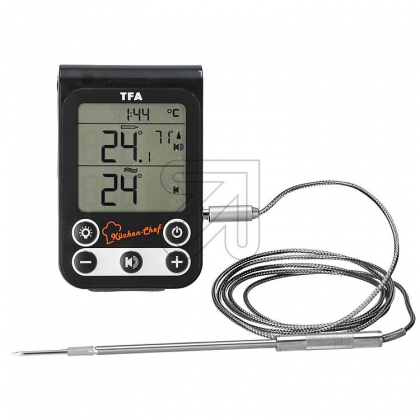 Digitale vlees- / oventhermometer met RVS meetsonde