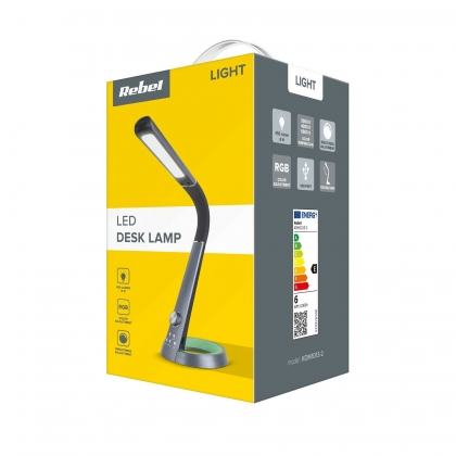 Dimbare LED-bureaulamp met verstelbare arm en USB-poort